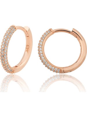 Elwes Gümüş Halka Küpe