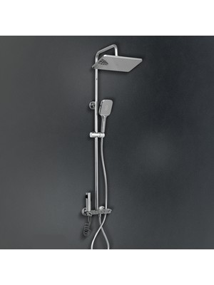 Latte Piano Kumandalı Bataryalı Duş Seti Krom LP.212.CR