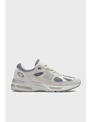 New Balance Deri Karışımlı Logolu Sneaker Ayakkabı Erkek Ayakkabı U991LG2