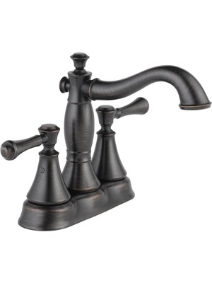 Enyaza Home Cassidy Bronz Banyo Bataryası, Merkez Set Banyo Bataryası, Banyo Lavabo Bataryası, Metal Tahliye Montajı, Venedik Bronz 2597LF-RBMPU