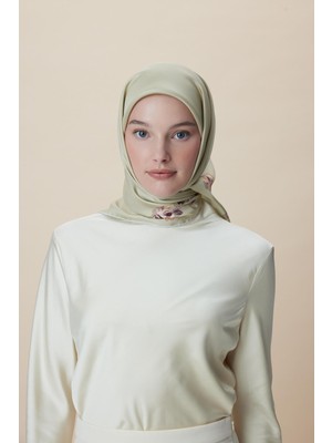 Maisa Neva Çift Taraflı Tivil Ipek Eşarp