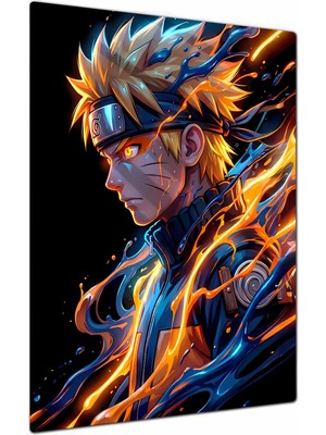 Charmbi Naruto Sage Metal Poster Gamer Anime Film Tablosu – Parlak Baskı Modern Duvar Dekorasyonu