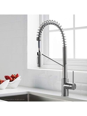 Enyaza Home KPF-2631CH Ticari Mutfak Musluğu, Krom, 10,8 x 55,2 cm