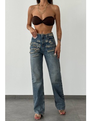 Lacarino 7617 Straıght Kadın Jean Pantolon