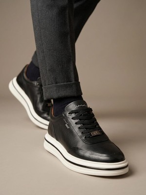 Marcomen 23248 Erkek Hakiki Deri Bağcıklı Sneaker Ayakkabı