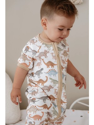 Lollie 0.5 Tog Yazlık Bebek & Çocuk Uyku Tulumu, %100 Pamuk - Dinozorlar