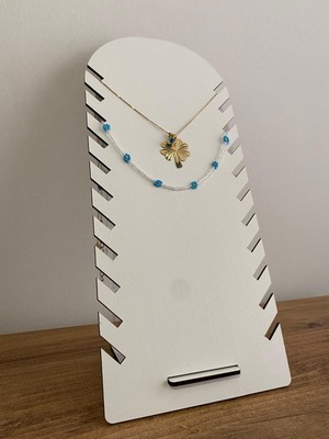 Çakra Ahşap Kolye -Takı Standı 3mm (30X14CM)