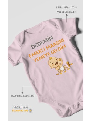 Morivo Kids Dedemden Kısa Kollu Bebek Body %100 Pamuk