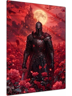 Charmbi Dark Souls Chosen One Dekoratif Metal Poster Tablo – Canlı Renk Parlak Yüzey Modern Oda Duvar Dekoru