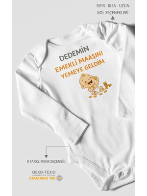 Morivo Kids Dedemden Uzun Kollu Çıtçıtlı Bebek Body