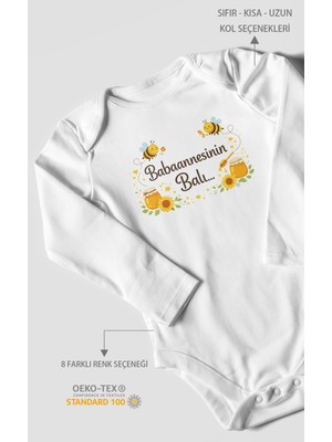 Morivo Kids Babannesinin Balı Uzun Kollu Çıtçıtlı Bebek Body