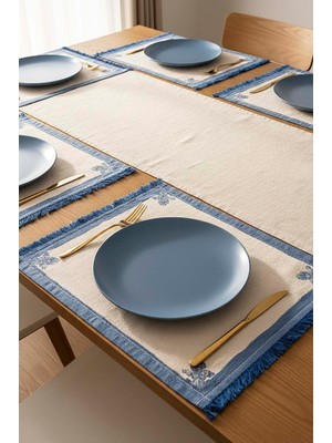 Elysian Blue 6\'lı Amerikan Servis Seti