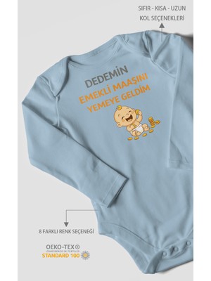 Morivo Kids Dedemden Uzun Kollu Çıtçıtlı Bebek Body
