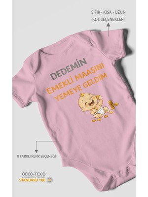 Morivo Kids Dedemden Kısa Kollu Bebek Body %100 Pamuk