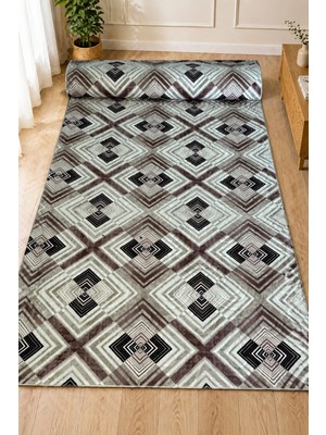 Aksu Halı Kaymaz Tabanlı Yıkanabilir Leke Tutmaz Halı Salon Koridor Mutfak Halısı