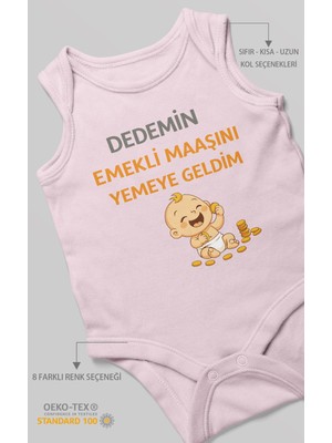 Morivo Kids Dedemden Sıfır Kollu Bebek Zıbını %100 Pamuk