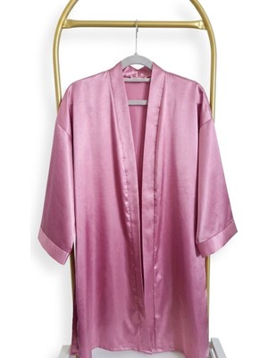 Oyuncu İşleri Saten Gelin Sabahlığı - Hazırlık Bornozu