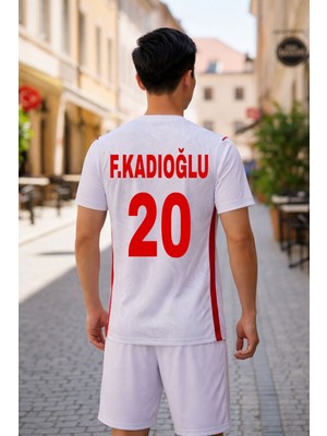 Bite Nose Türkiye F.kadıoğlu 20 Numara Yetişkin 2026/28 Milli Takım Forma T-Shirt Özel Tasarım Yeni Sezon
