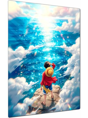 Charmbi New World One Piece Dekoratif Metal Poster Tablo – Canlı Renk Parlak Yüzey Modern Oda Duvar Dekoru