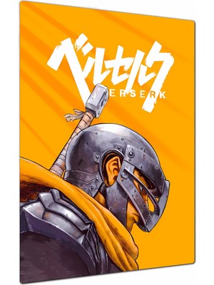 Charmbi Berserk Temalı Metal Poster Tablo – Parlak Yüzey Canlı Baskı Modern Duvar Dekoru Gamer Anime