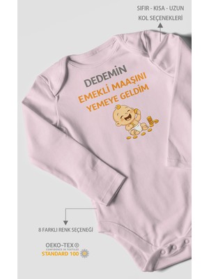 Morivo Kids Dedemden Uzun Kollu Çıtçıtlı Bebek Body
