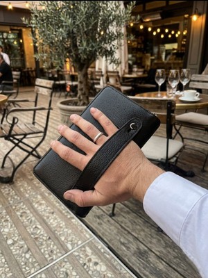 Başkent Çanta Telefon Para Çantası Hakiki Deri El Çantası Portföy - Kartlık Bölmeli Çok Gözlü Premium %100 Deri 8683255014118
