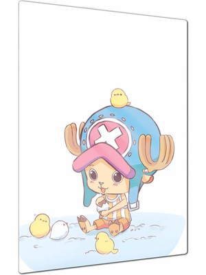 Charmbi One Piece Chopper Metal Poster Gamer Anime Film Tablosu – Parlak Baskı Modern Duvar Dekorasyonu