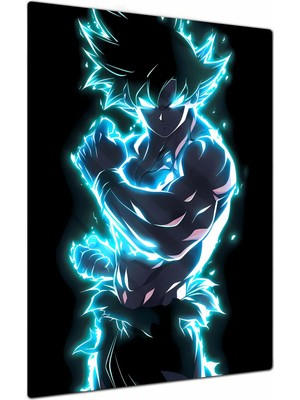 Charmbi Dragon Ball Goku Metal Poster Tablo – Parlak Yüzey Canlı Baskı Modern Duvar Dekoru Gamer Anime