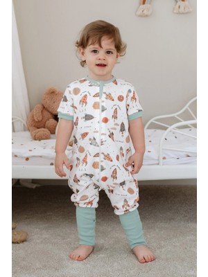 Lollie 0.5 Tog Yazlık Bebek & Çocuk Uyku Tulumu, %100 Pamuk - Space Uzay