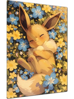 Charmbi Pokemon Metal Poster Tablo – Parlak Yüzey Canlı Baskı Modern Duvar Dekoru Gamer Anime