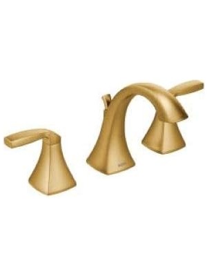 Enyaza Home Voss Fırçalanmış Altın Iki Saplı 20,32 cm Yaygın Banyo Bataryası Kiti, Valf Gerekli, T6905BG