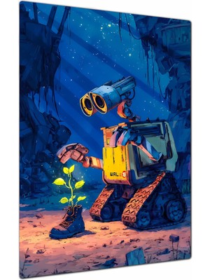 Charmbi Vall-E Metal Poster Gamer Anime Film Tablosu – Parlak Baskı Modern Duvar Dekorasyonu