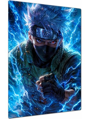 Charmbi Sharinan No Kakashi Metal Poster Gamer Anime Film Tablosu – Parlak Baskı Modern Duvar Dekorasyonu