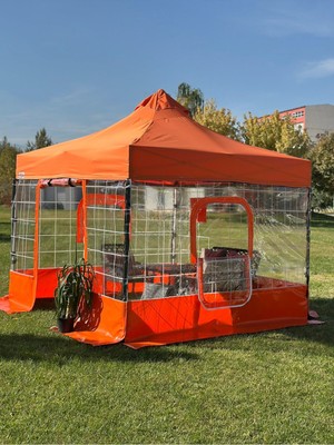 Özbience Katlanabilir Kış Bahçesi 3x3 M, Hava Koşullarına Dayanıklı, Kolay Kurulum