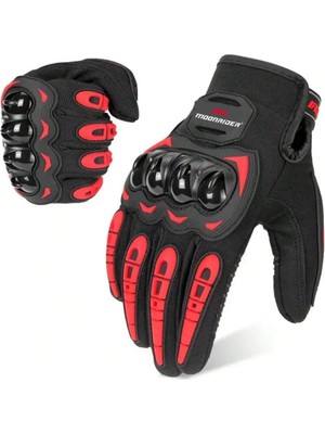 MOONRIDER Moonrıder Motosiklet Eldiveni Motorcu Eldiveni Korumalı Dokunmatik Özellik Unisex Motorsiklet Eldiveni Nx-2