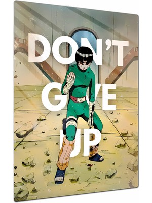 Charmbi Lee Don't Give Up Metal Poster Gamer Anime Film Tablosu – Parlak Baskı Modern Duvar Dekorasyonu