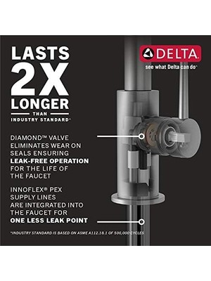 Enyaza Home Musluk 9959-AR-DST Trinsic Handle Bar/prep Musluk With Manyetik Docking, Arctic Paslanmaz By Musluk