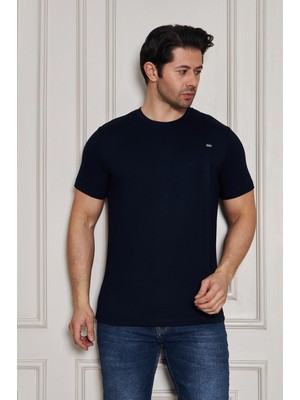 Erkek Jeuss Oysho Kumaş Sıfır Yaka Siyah Tshirt