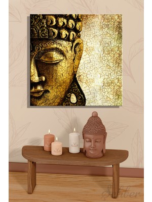Şehber Karetekli Kanvas Duvar Tablosu Modern Salon Mutfak Yatak Odası Ofis Vintage Buddha