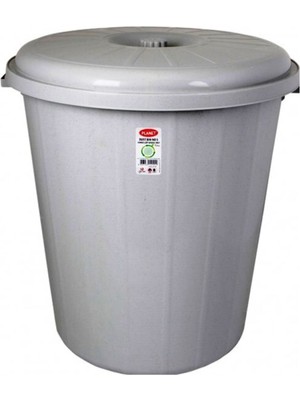 PremiumPort Geniş Kapasiteli Yuvarlak Çöp Kutusu, 90 Litre, Pratik ve Şık Tasarım