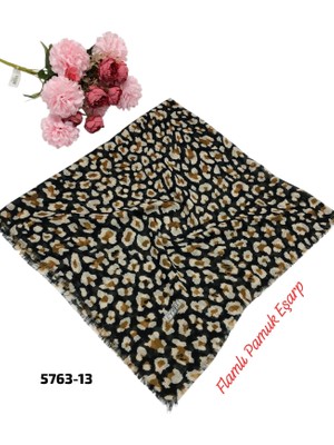 Eyfel Flamlı Pamuk Eşarp