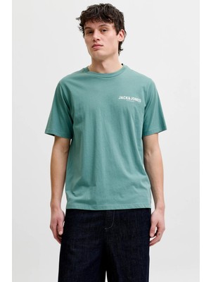 Jack & Jones Jprblaoscar Erkek Tişört Kısa Kollu Pamuklu Şık Günlük