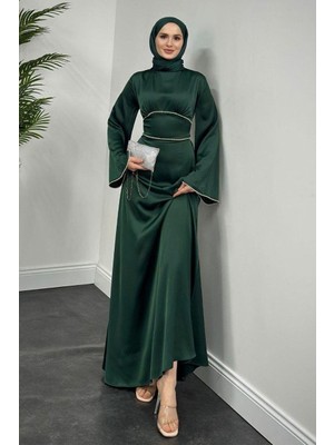 Diloxe Taşlı Belden Bağlamalı Abiye