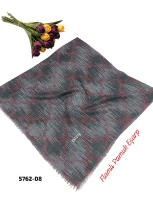 Eyfel Flamlı Pamuk Eşarp