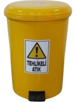 PremiumPort 25 Lt Pedallı Tehlikeli Atık Kovası, Güvenli ve Pratik Kullanım