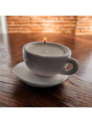 Civetta Taş Tozu 2 Li Fincan Mumluk Mum