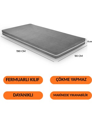 Özbience Ortopedik Sünger Yatak 90X190, Kamp, Yer ve Tır Yatağı, Yavru Yatak 8 cm