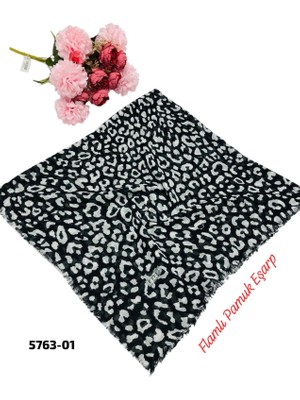 Eyfel Flamlı Pamuk Eşarp