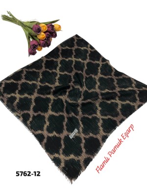 Eyfel Flamlı Pamuk Eşarp