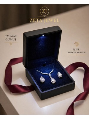 Zeta Jewel Damla Model Gümüş Baget Set